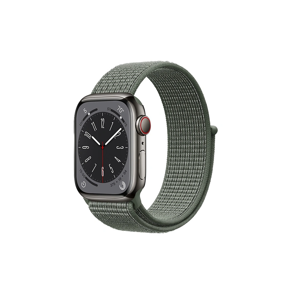 Hurtownia GSM - Pasek Crong Nylon Apple Watch 4/5/6/7/SE/8/9/Ultra 44/45/49mm (Vojenská zelená) - CRG610 - {ean13} - Hurt