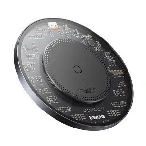 Wholesale Baseus Simple 2 Wireless Charger 15W + USB-C/USB-C Cable (black) - BSU4391 - {ean13} - Hurt