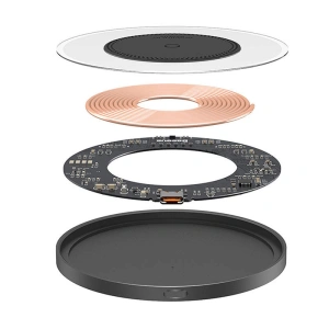 Wholesale Baseus Simple 2 Wireless Charger 15W + USB-C/USB-C Cable (black) - BSU4391 - {ean13} - Hurt