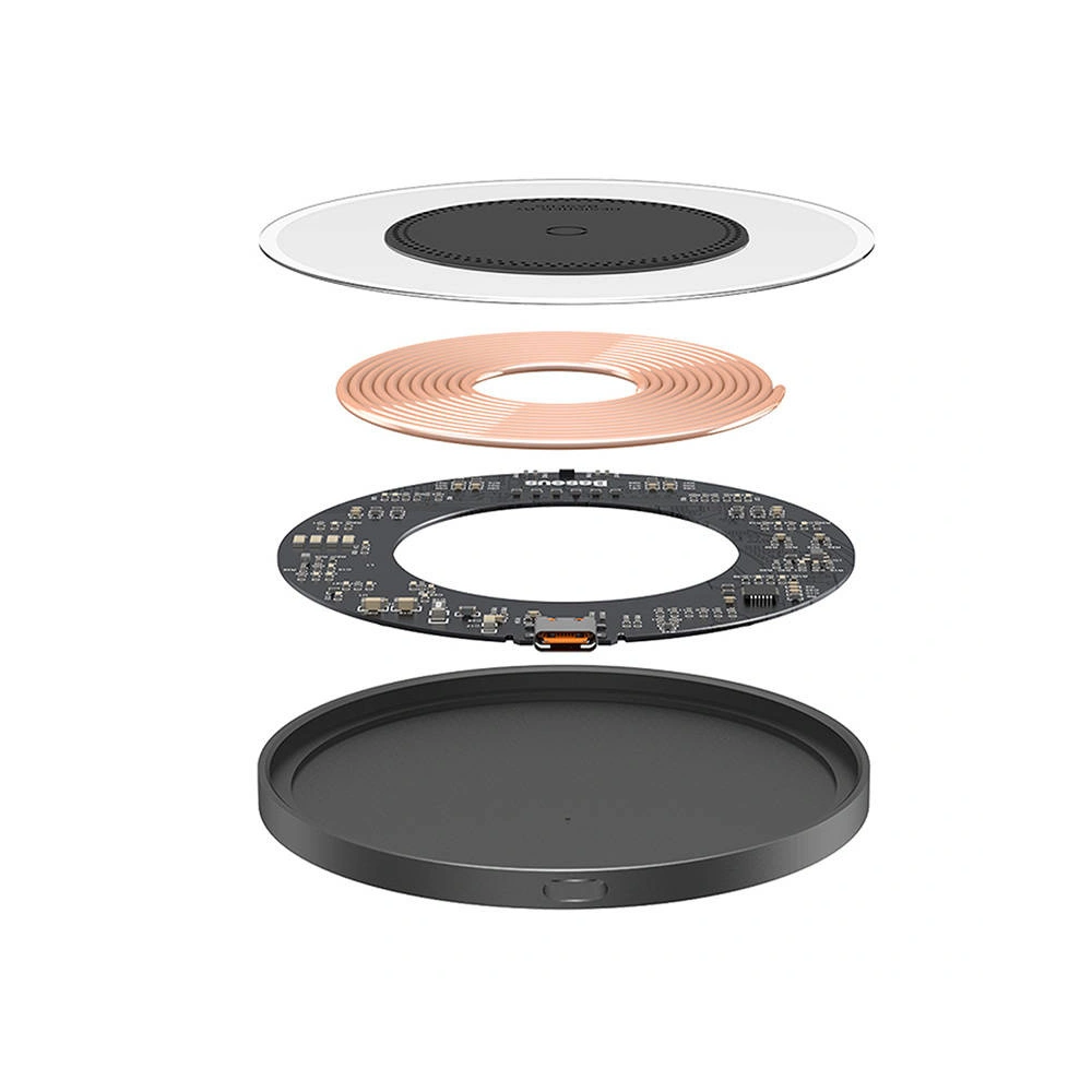 Wholesale Baseus Simple 2 Wireless Charger 15W + USB-C/USB-C Cable (black) - BSU4391 - {ean13} - Hurt