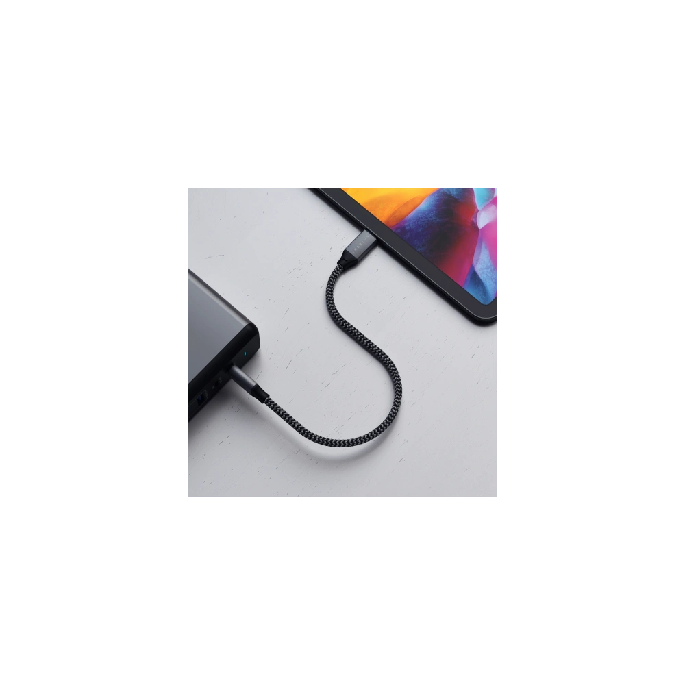 Hurtownia GSM - Cabluri Satechi USB-C/USB-C 100W 25cm (space gray) - STH58 - {ean13} - Hurt