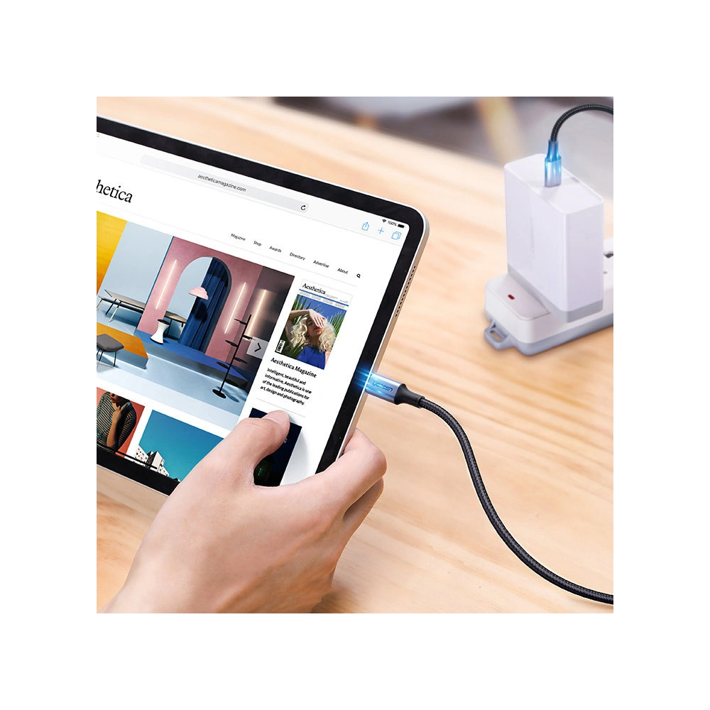 Hurtownia GSM - Cablu UGREEN US316 USB-C/USB-C 100W PD QC FCP 5A 3m gri - UGR1661 - {ean13} - Hurt