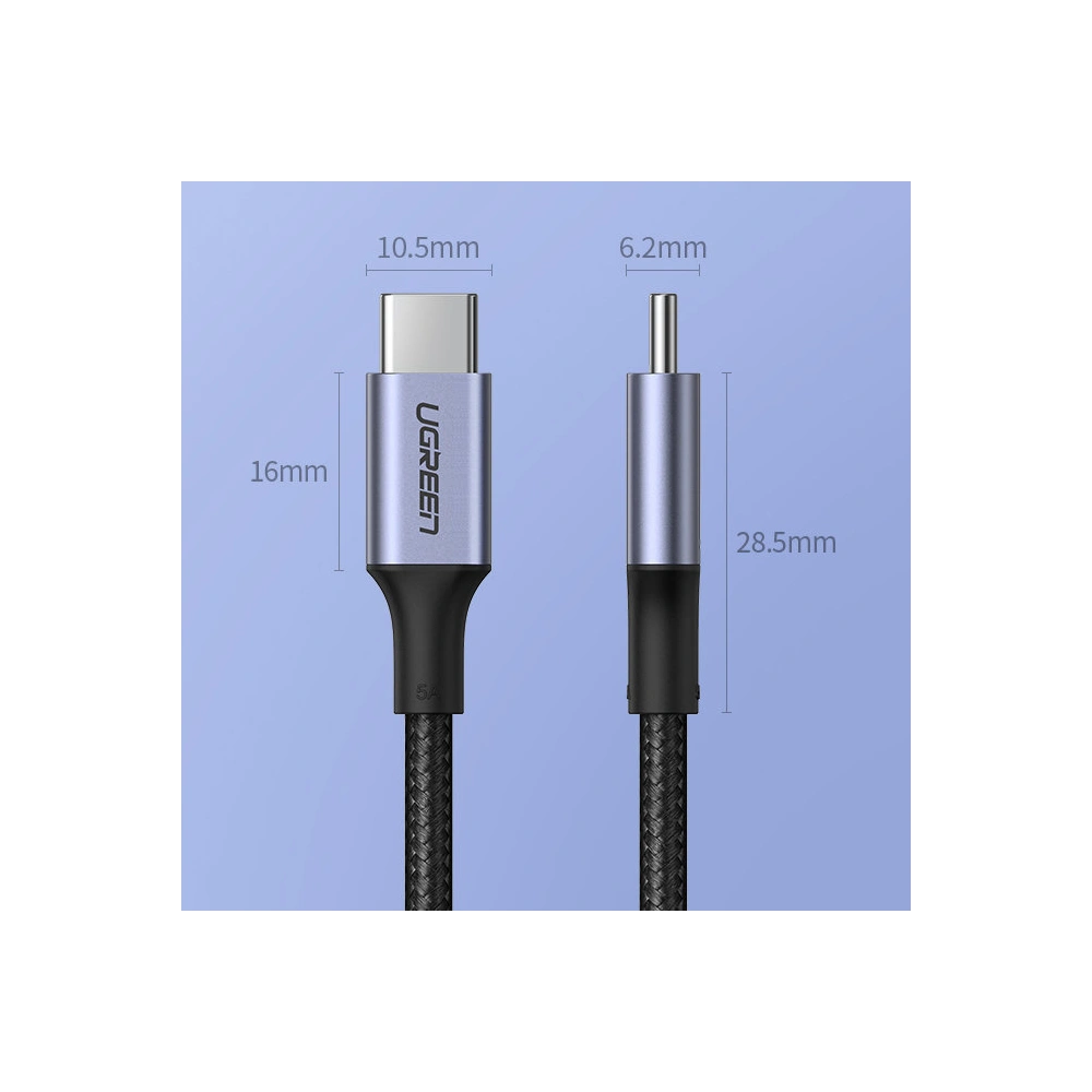 Hurtownia GSM - Cablu UGREEN US316 USB-C/USB-C 100W PD QC FCP 5A 3m gri - UGR1661 - {ean13} - Hurt