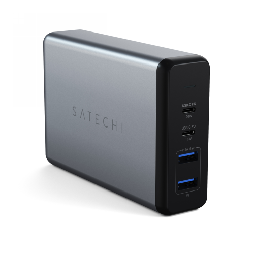Satechi Distributor - 879961008604 - STH68 - Satechi Desktop 108W Pro Wall Charger 2x USB-C PD 90W/18W, 2X USB-A total 12W - B2B homescreen