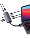 Hurtownia GSM - Adaptor HUB Satechi USB-C Dual Multimedia Adapter pentru MacBook cu USB-C dublu (USB-C PD 60W, 2x USB-A, 2x HDMI 4K) - STH69 - {ean13} - Hurt