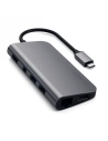 Adapter HUB Satechi USB-C Multimedia-Adapter USB-C PD, 3x USB-A, HDMI 4K, micro/SD-Kartenleser