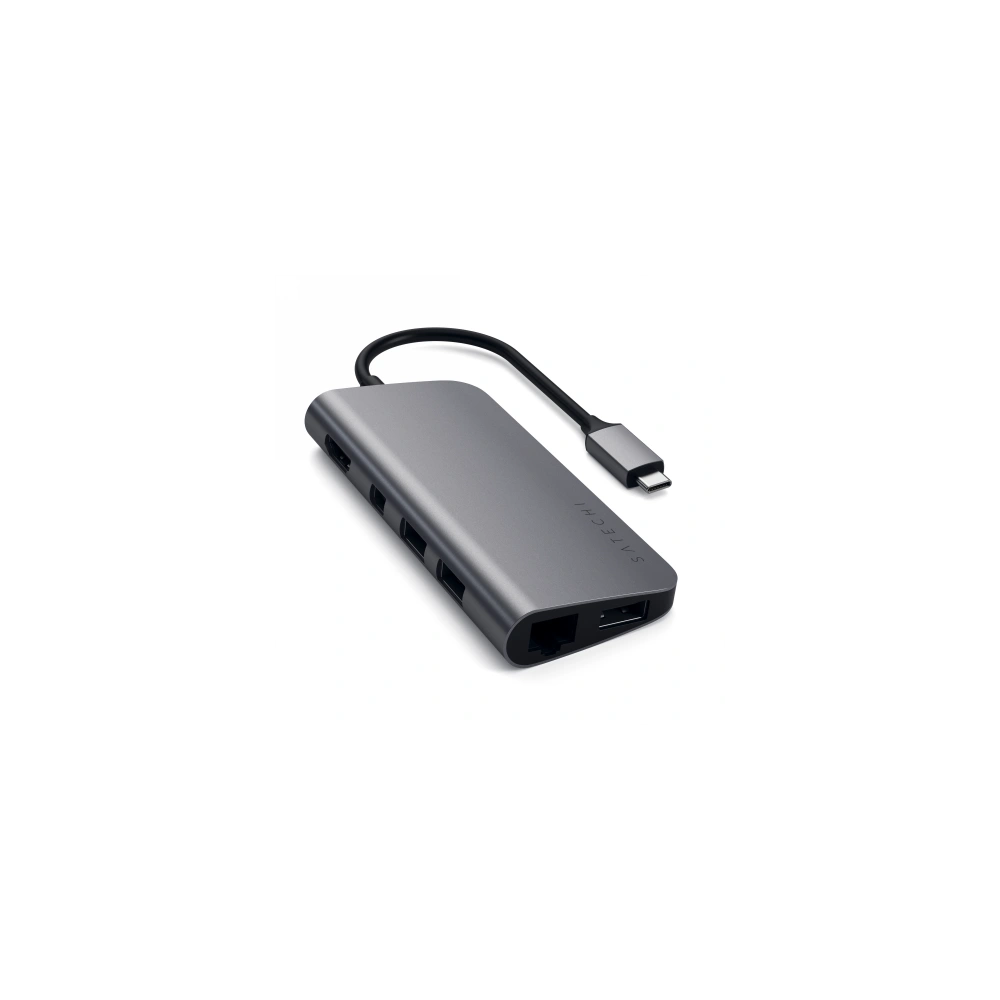 Hurtownia GSM - Adaptor HUB Satechi USB-C Multimedia Adapter USB-C PD, 3x USB-A, HDMI 4K, cititor de carduri micro/SD - STH70 - {ean13} - Hurt