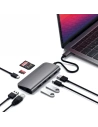 Hurtownia GSM - Adaptor HUB Satechi USB-C Multimedia Adapter USB-C PD, 3x USB-A, HDMI 4K, cititor de carduri micro/SD - STH70 - {ean13} - Hurt