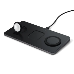 Hurtownia GSM - Magnetikus vezeték nélküli töltő Satechi Trio Wireless Charging Pad (Apple Watch 2,5W, AirPods 5W, iPhone 7,5W) - STH71 - {ean13} - Hurt
