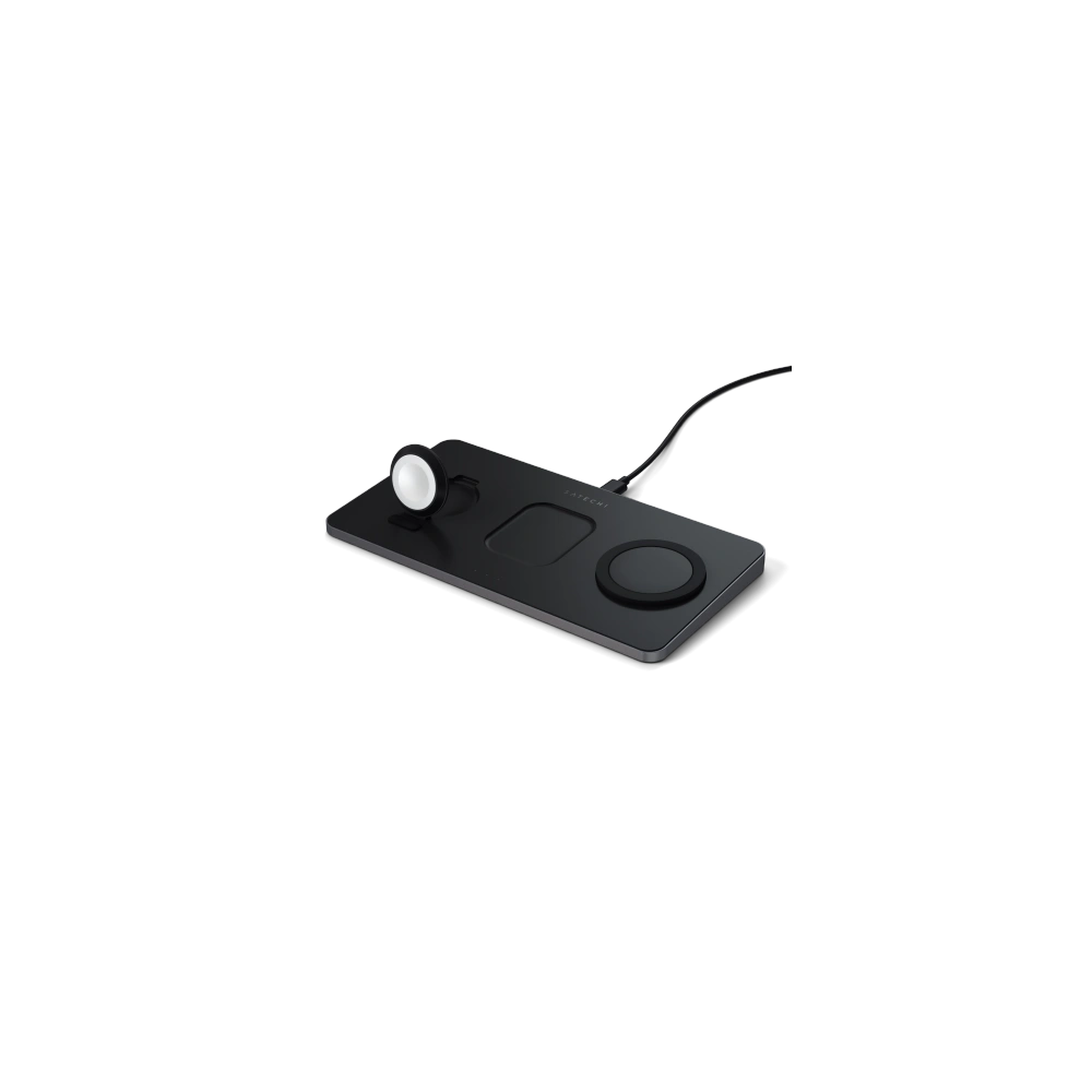 Hurtownia GSM - Magnetische kabellose Ladestation Satechi Trio Wireless Charging Pad (Apple Watch 2,5W, AirPods 5W, iPhone 7,5W) - STH71 - {ean13} - Hurt