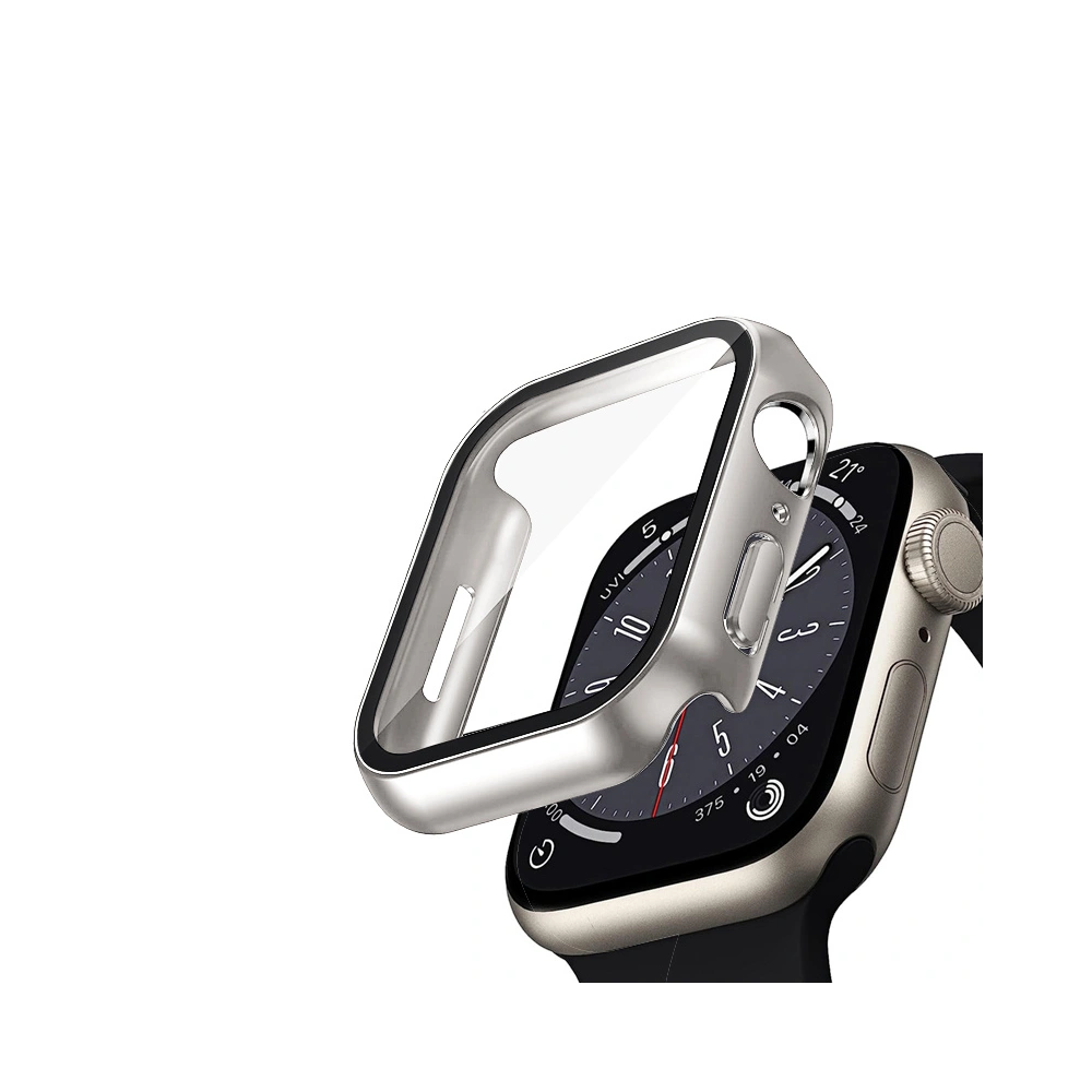 Hurtownia GSM - Etui + sticlă Crong Carcasă hibridă pentru ceas Apple Watch 4/5/6/7/SE/8/9 40/41MM (Starlight) - CRG611 - {ean13} - Hurt