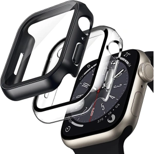 Hurtownia GSM - Etui + szkło Crong Hybrid Watch Case Apple Watch 4/5/6/7/8/9/SE 44/45mm (Clear) - CRG617 - {ean13} - Hurt
