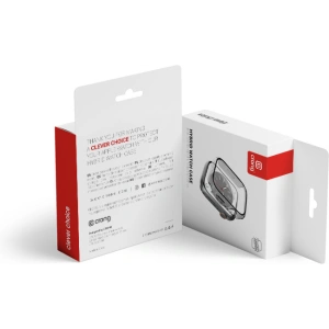 Etui + sticlă Crong Carcasă hibridă pentru ceas Apple Watch 4/5/6/7/8/9/SE 44/45mm (Transparentă)