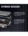 Hurtownia GSM - Tok + üveg Crong Hybrid Óratok Apple Watch 4/5/6/7/8/9/SE 44/45mm (Fekete) - CRG619 - {ean13} - Hurt
