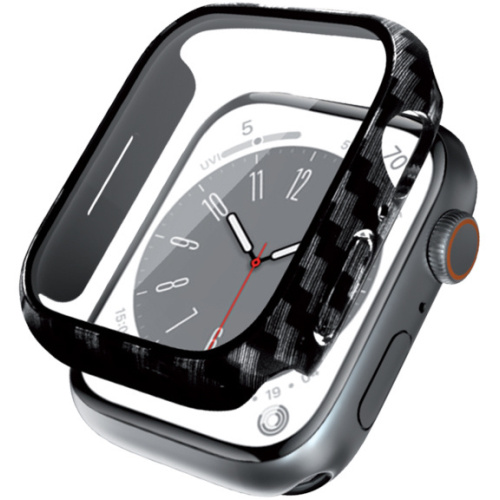 Crong Distributor - 5904310702966 - CRG622 - Crong Hybrid Watch Case + Screen protector Apple Watch 4/5/6/7/8/9/SE 44/45mm (Carbon) - B2B homescreen