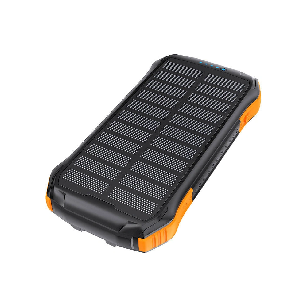 Hurtownia GSM - Solar powerbank Choetech B658 2xUSB-A 10000mAh Qi 5W (černá-oranžová) - CHT187 - {ean13} - Hurt