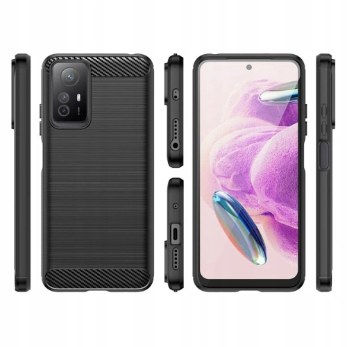 Etui Tech-Protect TPUCarbon Xiaomi Redmi Note 12s Black