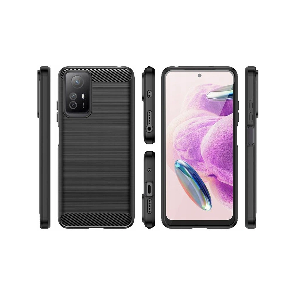 Hurtownia GSM - Etui Tech-Protect TPUCarbon Xiaomi Redmi Note 12s Fekete - THP2110 - {ean13} - Hurt