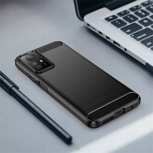 Etui Tech-Protect TPUCarbon Xiaomi Redmi Note 12s Black