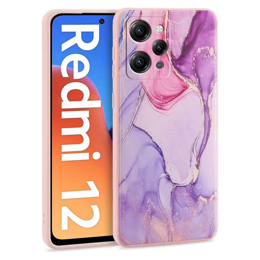Hurtownia GSM - Etui Tech-Protect Mood Xiaomi Redmi 12 Márvány - THP2111 - {ean13} - Hurt