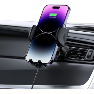 Hurtownia GSM - Upevnění do auta s bezdrátovou nabíječkou Tech-Protect CM15W-V1 Car Mount Wireless Charger 15W Black - THP2114 - {ean13} - Hurt