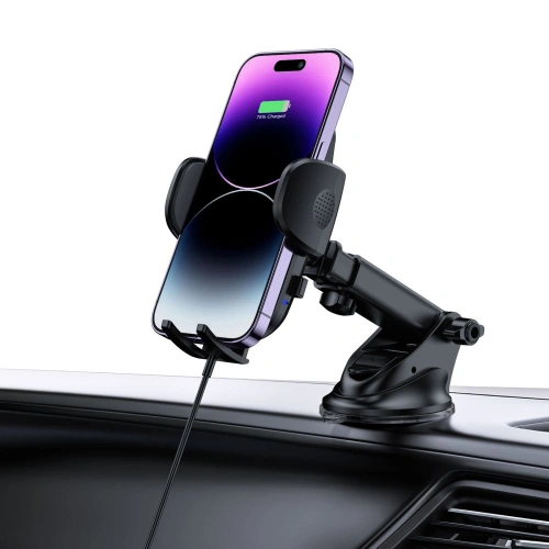 Uchwyt samochodowy z ładowarką bezprzewodową Tech-Protect CM15W-V1 Car Mount Wireless Charger 15W Black