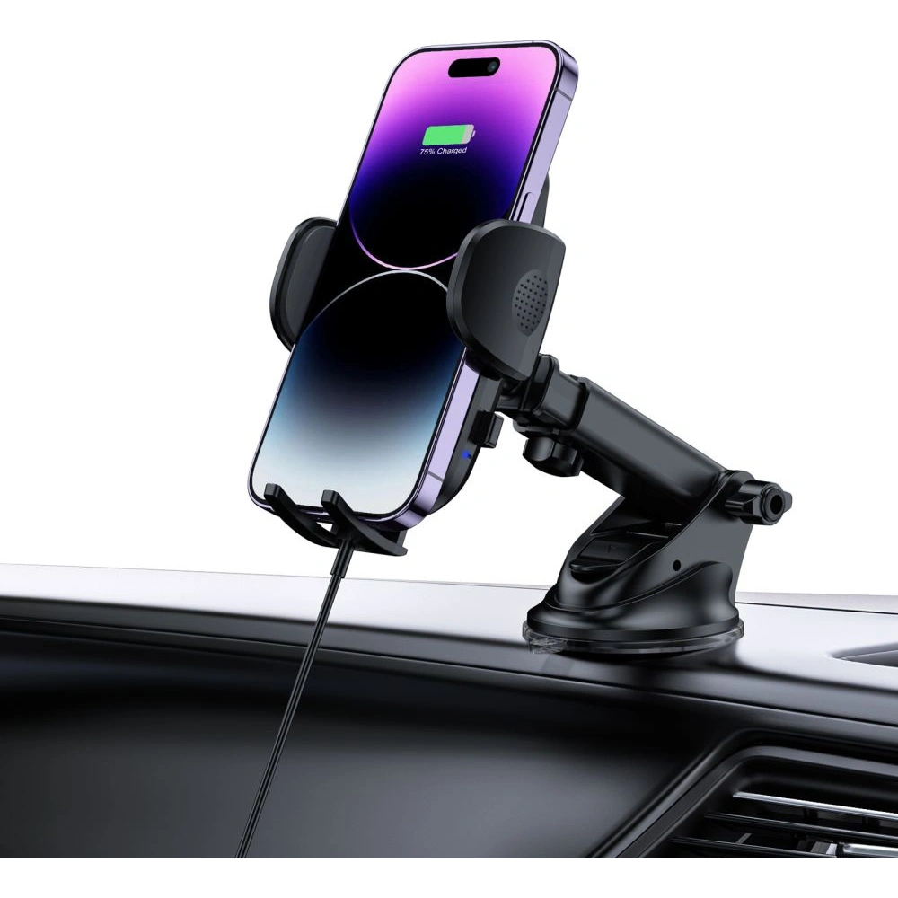 Hurtownia GSM - Uchwyt samochodowy z ładowarką bezprzewodową Tech-Protect CM15W-V1 Car Mount Wireless Charger 15W Black - THP2114 - {ean13} - Hurt