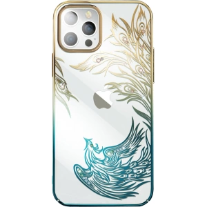 Hurtownia GSM - Etui Kingxbar Phoenix Swarovski Apple iPhone 14 Plus / 15 Plus arany-kék - KGX664 - {ean13} - Hurt