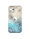 Etui Kingxbar Phoenix Full Swarovski Apple iPhone 14 Plus / 15 Plus arany-kék