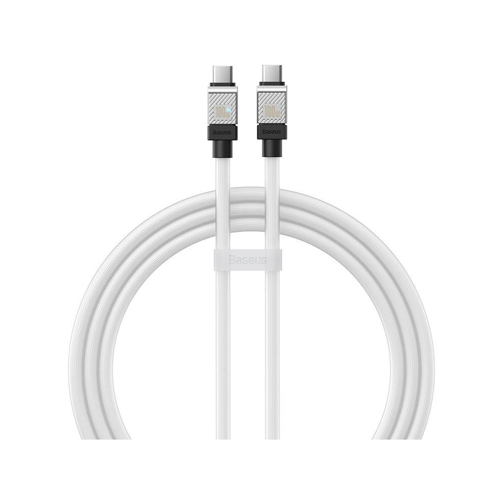 Hurtownia GSM - Kabel Baseus CoolPlay USB-C/USB-C 100W, 1m (biały) - BSU4392 - {ean13} - Hurt