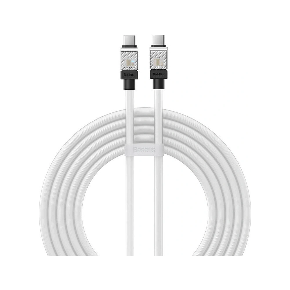 Hurtownia GSM - Kábel Baseus CoolPlay USB-C/USB-C 100W 2m (fehér) - BSU4396 - {ean13} - Hurt