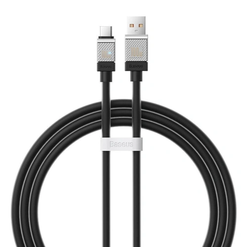 Kabel Baseus CoolPlay USB-A/USB-C 100W 1m (czarny)