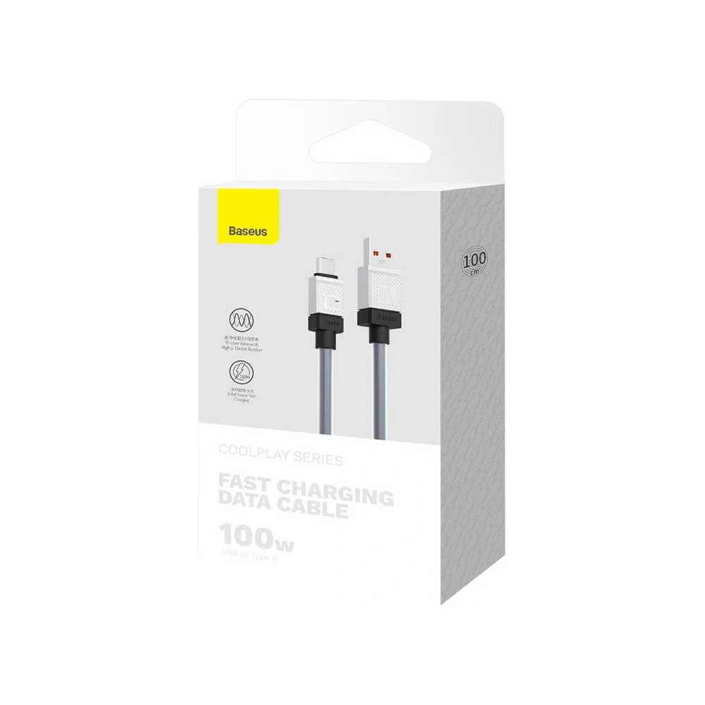 Hurtownia GSM - Cablul Baseus CoolPlay USB-A/USB-C 100W 1m (negru) - BSU4399 - {ean13} - Hurt
