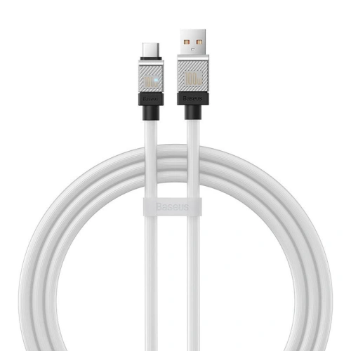 Kabel Baseus CoolPlay USB-A/USB-C 100W 1m (biały)