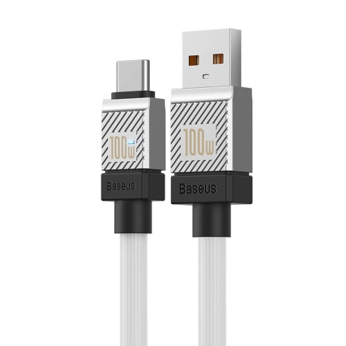 Kabel Baseus CoolPlay USB-A/USB-C 100W 1m (biały)