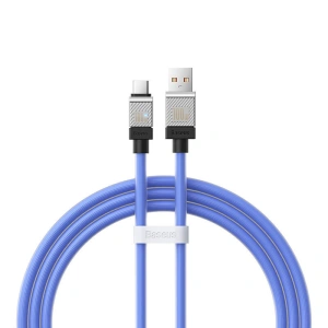 Kabel Baseus CoolPlay USB-A/USB-C 100W 1m (niebieski)