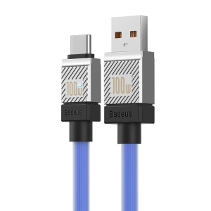 Kabel Baseus CoolPlay USB-A/USB-C 100W 1m (niebieski)