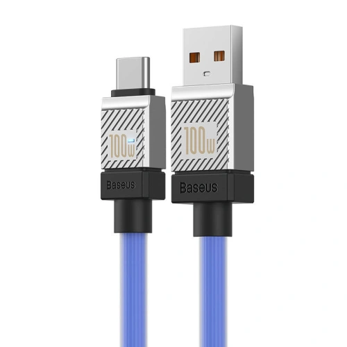 Kabel Baseus CoolPlay USB-A/USB-C 100W 1m (niebieski)