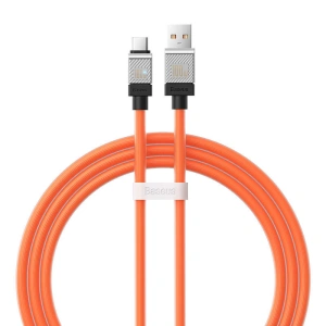 Kabel Baseus CoolPlay USB-A/USB-C 100W 1m (pomarańczowy)