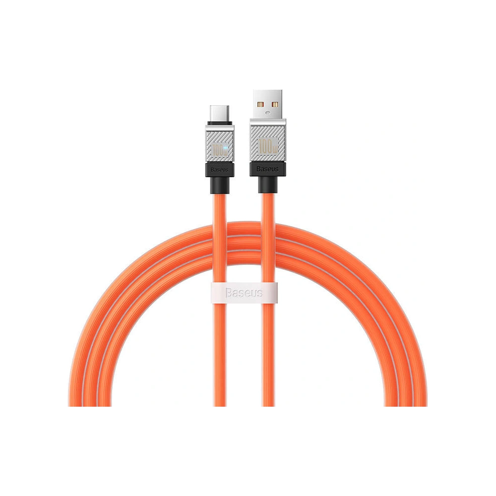 Hurtownia GSM - Kábel Baseus CoolPlay USB-A/USB-C 100W 1m (narancssárga) - BSU4402 - {ean13} - Hurt