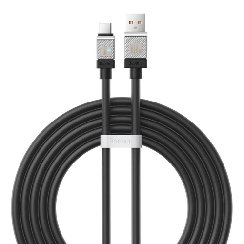 Kabel Baseus CoolPlay USB-A/USB-C 100W 2m (czarny)