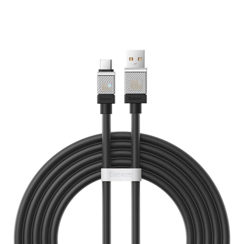 Kabel Baseus CoolPlay USB-A/USB-C 100W 2m (czarny)