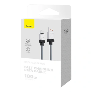 Kabel Baseus CoolPlay USB-A/USB-C 100W 2m (czarny)