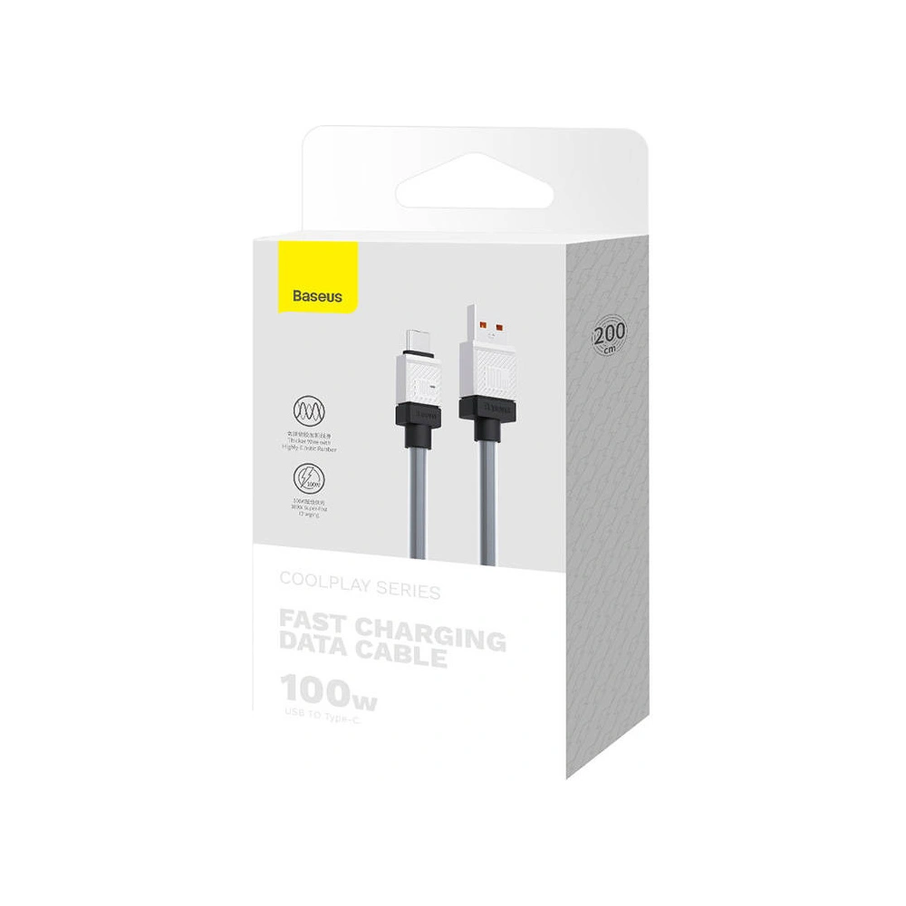 Hurtownia GSM - Kabel Baseus CoolPlay USB-A/USB-C 100W 2m (schwarz) - BSU4403 - {ean13} - Hurt