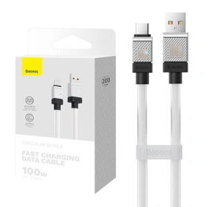 Kabel Baseus CoolPlay USB-A/USB-C 100W 2m (biały)