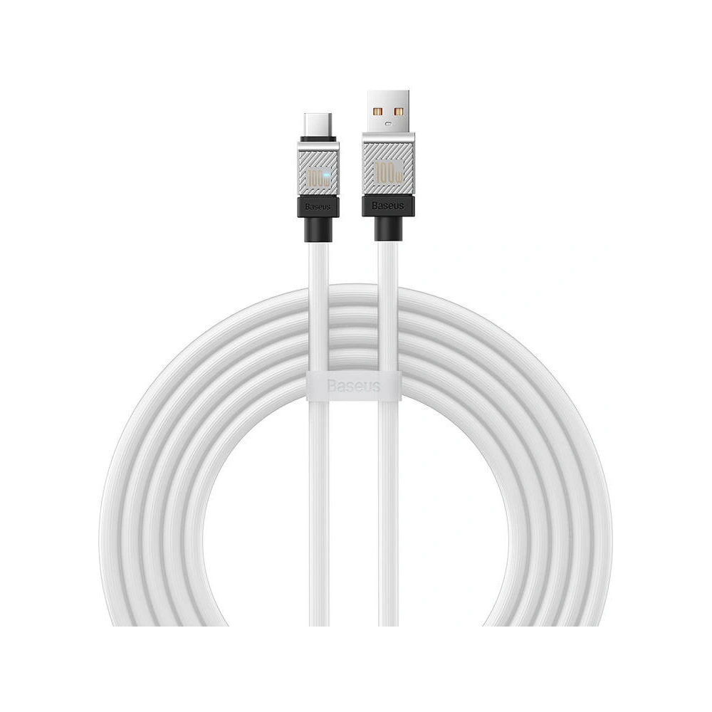 Hurtownia GSM - Cablu Baseus CoolPlay USB-A/USB-C 100W 2m (alb) - BSU4404 - {ean13} - Hurt