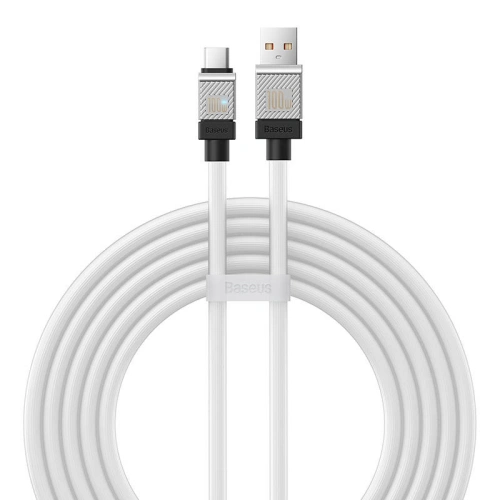 Kabel Baseus CoolPlay USB-A/USB-C 100W 2m (biały)
