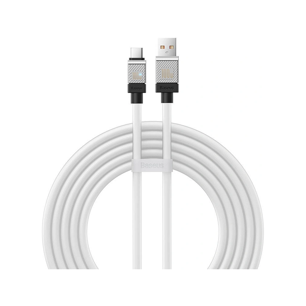 Hurtownia GSM - Cablu Baseus CoolPlay USB-A/USB-C 100W 2m (alb) - BSU4404 - {ean13} - Hurt