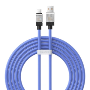 Kabel Baseus CoolPlay USB-A/USB-C 100W 2m (niebieski)