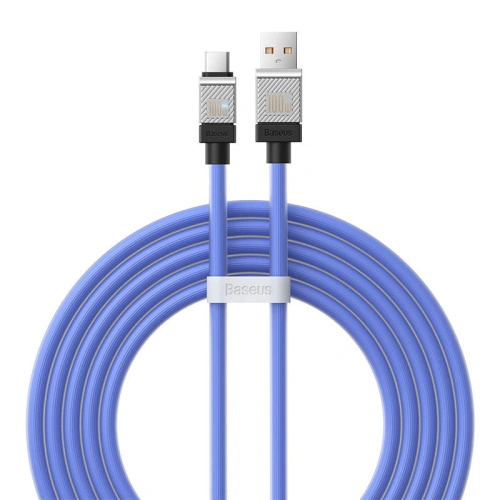 Kabel Baseus CoolPlay USB-A/USB-C 100W 2m (niebieski)
